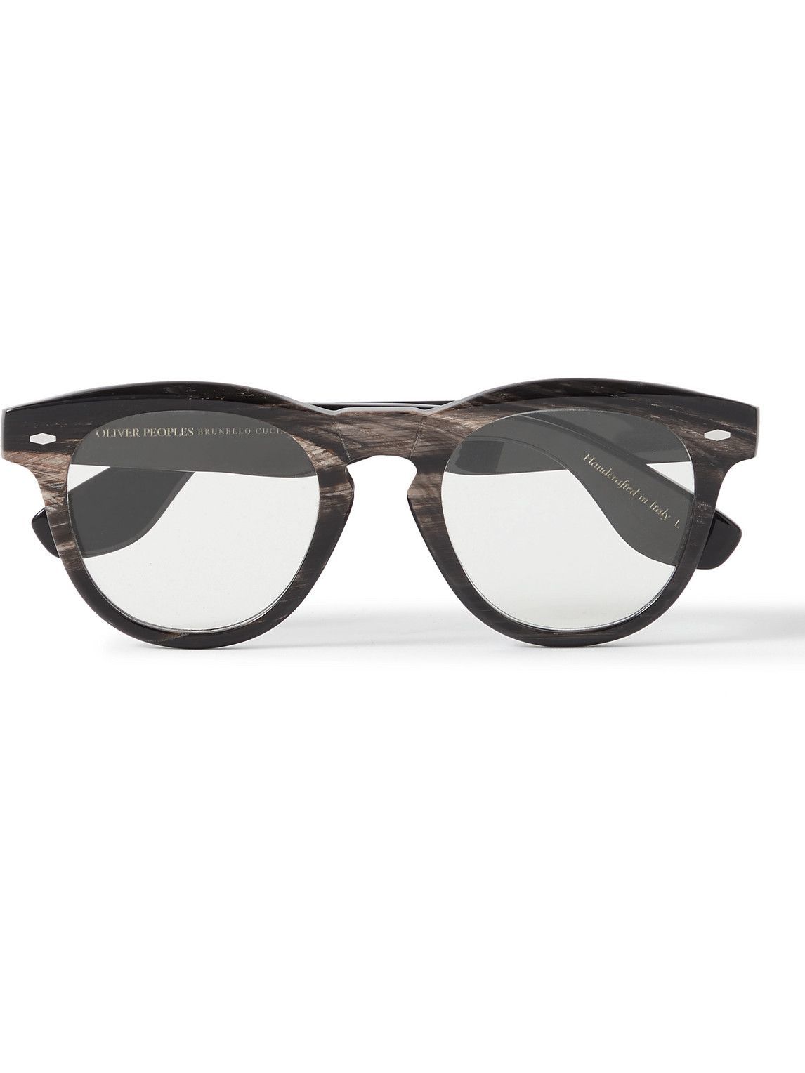 Brunello Cucinelli - Oliver Peoples Round-Frame Horn Optical Glasses  Brunello Cucinelli