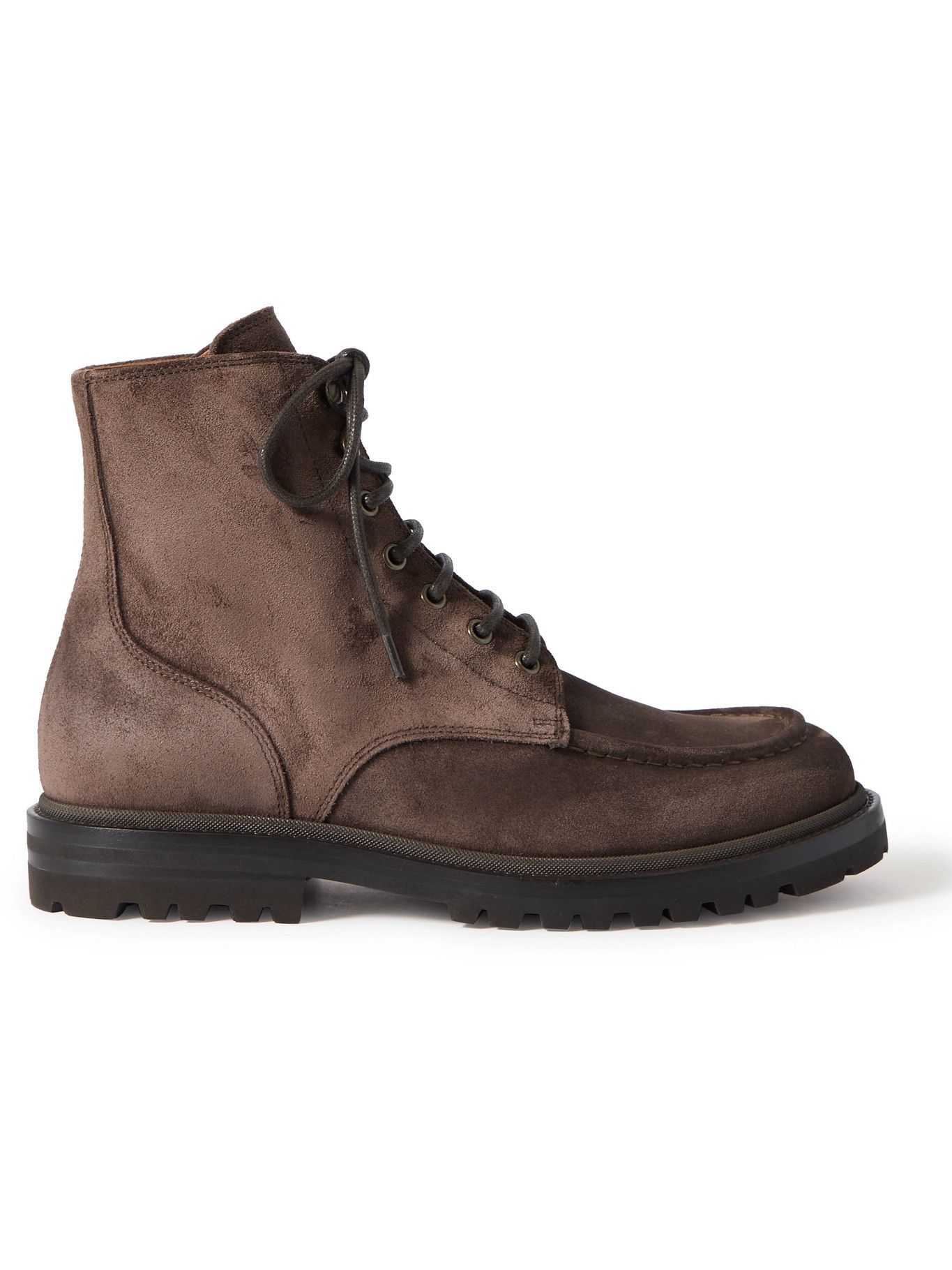 BRUNELLO CUCINELLI - Suede Boots - Brown Brunello Cucinelli