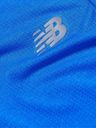 New Balance - Impact Logo-Print Recycled Mesh T-Shirt - Blue