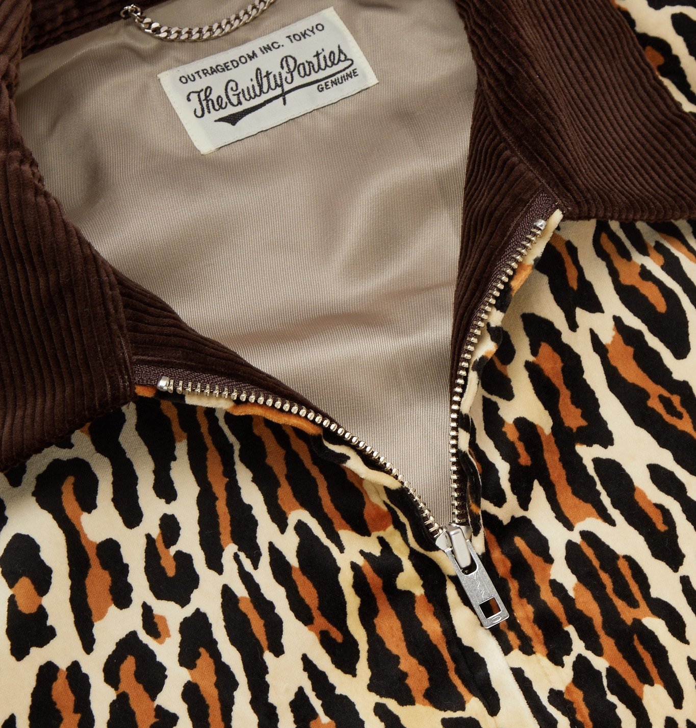 Wacko Maria - Panelled Cotton-Corduroy and Leopard-Print Felt