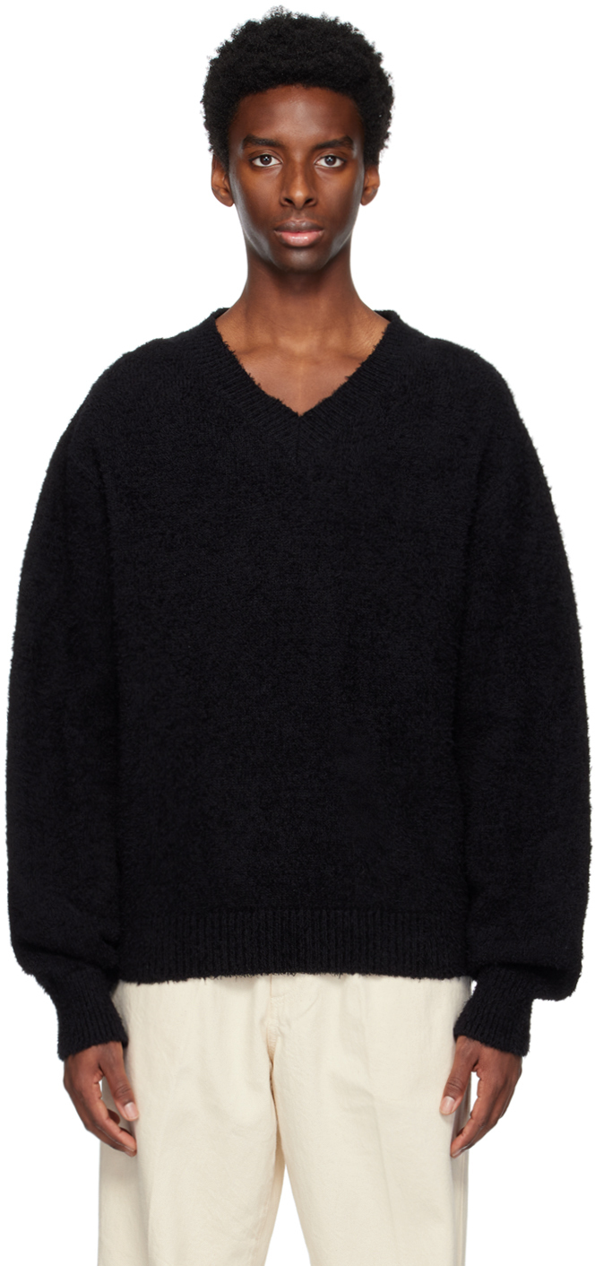 mfpen Black V-Neck Sweater mfpen