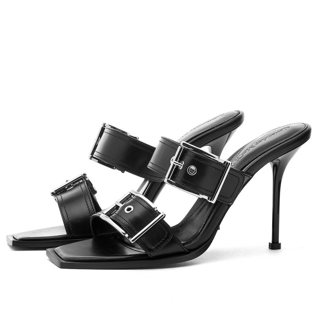 Alexander McQueen Men's Leather Sandal Black
