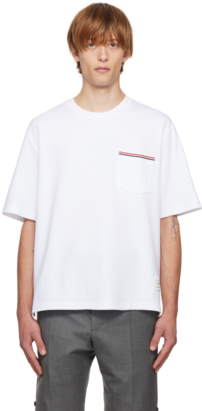 Thom Browne White Pocket T-Shirt Thom Browne