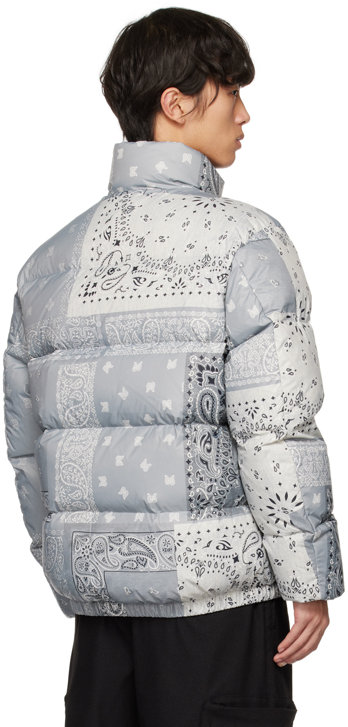 thisisneverthat White & Gray Bandana Down Jacket thisisneverthat