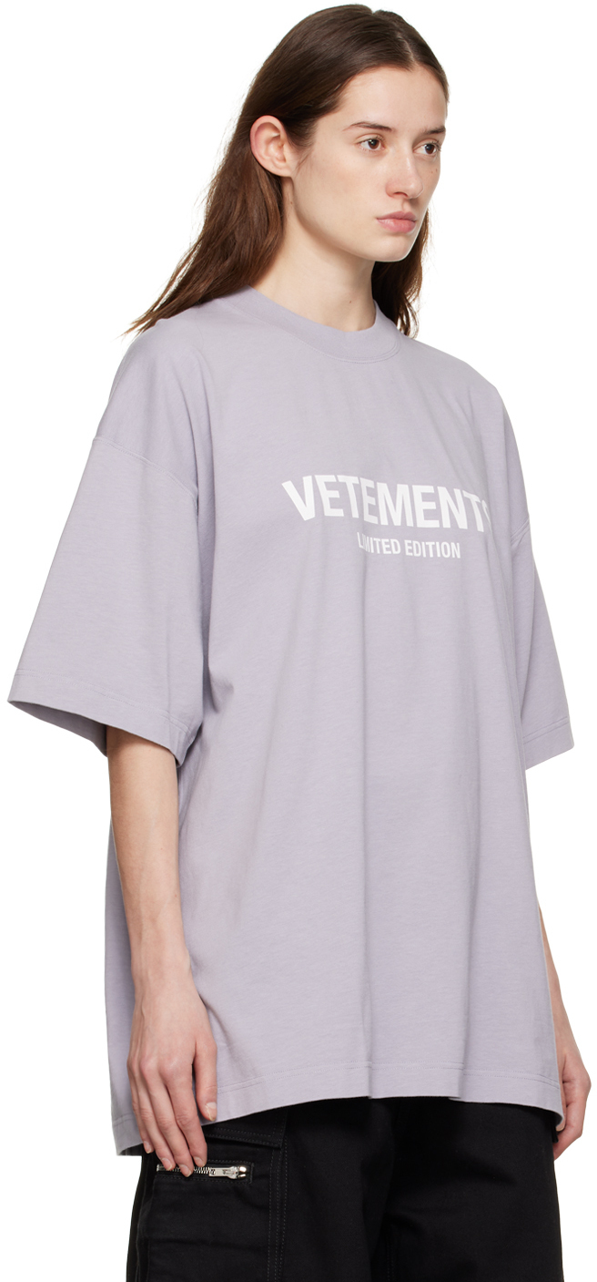 VETEMENTS Purple 'Limited Edition' T-Shirt Vetements