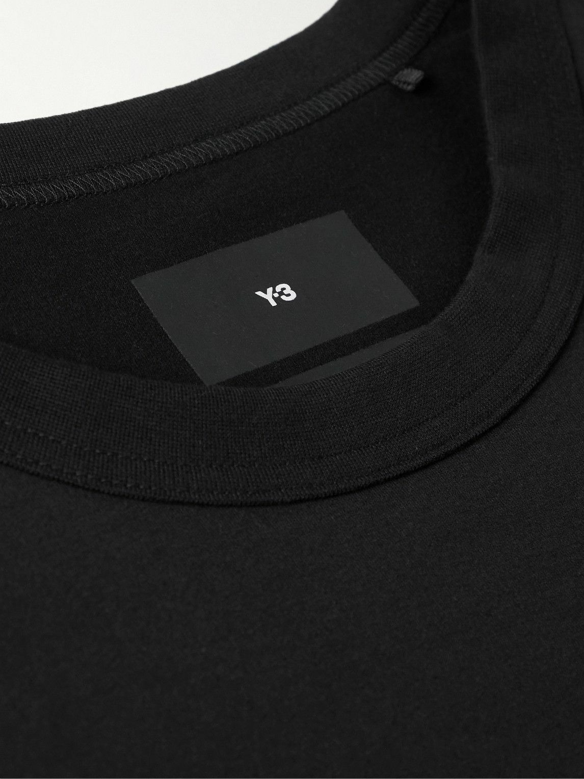 Y-3 - Oversized Appliquéd Printed Cotton-Jersey T-Shirt - Black Y-3