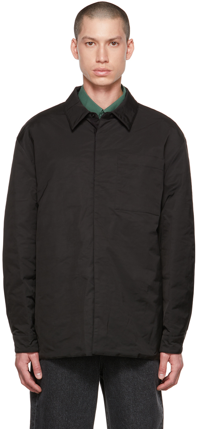 AMOMENTO Black Buttoned Reversible Jacket AMOMENTO