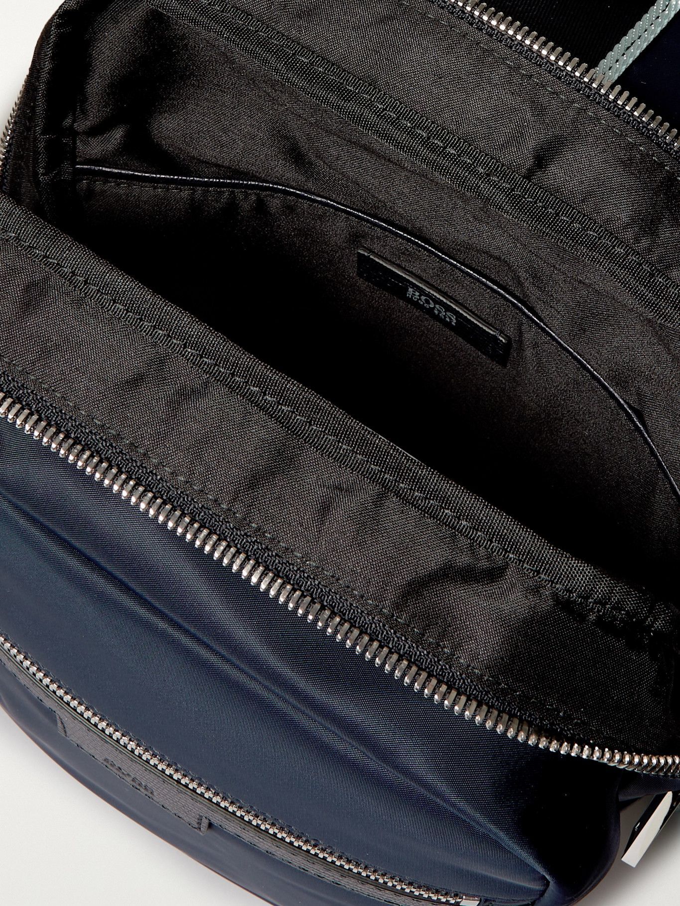 HUGO BOSS Meridian LeatherTrimmed Shell Backpack Hugo Boss