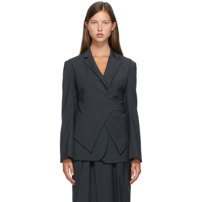 LOW CLASSIC Navy Layered Blazer Low Classic