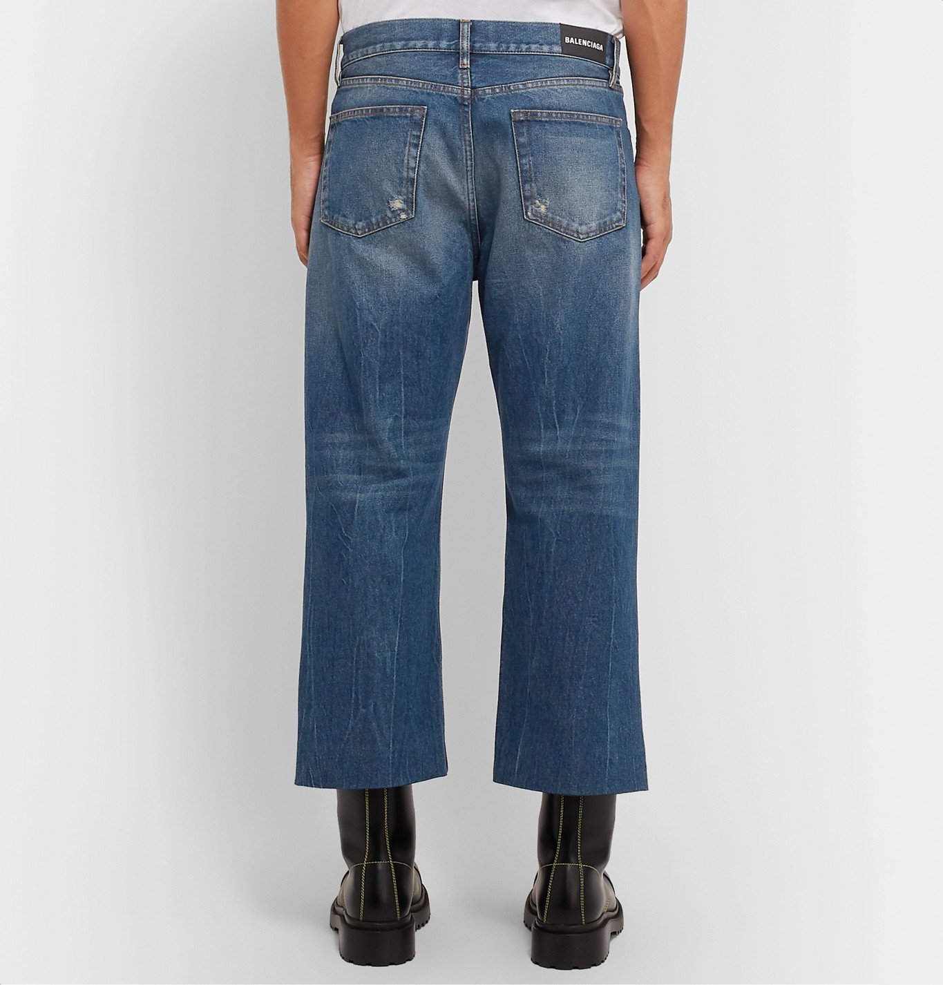 balenciaga cropped jeans