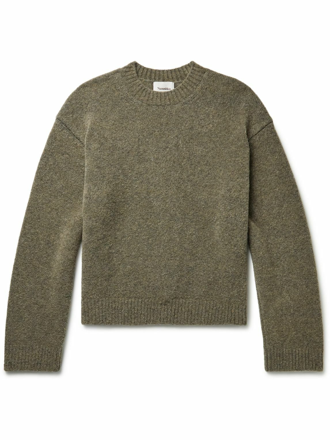 Nanushka - Loki Merino Wool and Cashmere-Blend Bouclé Sweater - Green ...