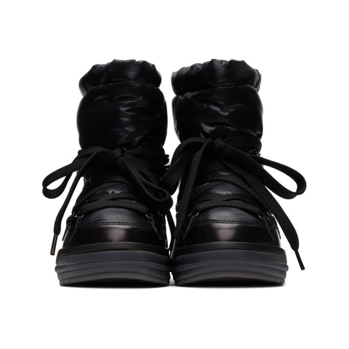 moncler black down insolux ankle boots