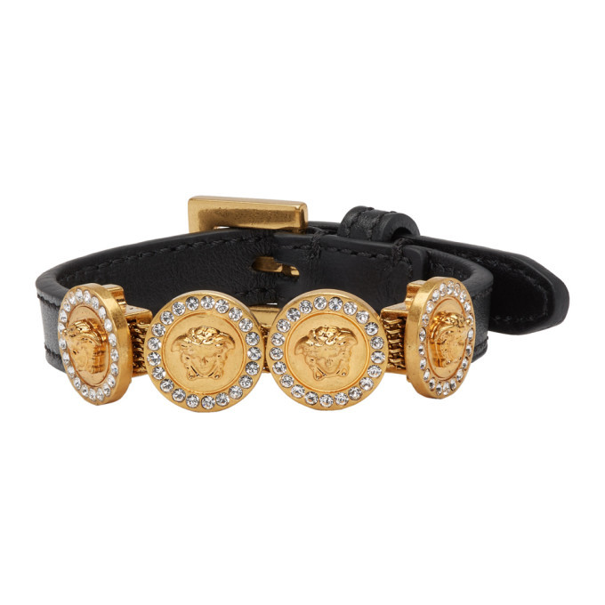 Versace Gold and Black Tribute Bracelet Versace