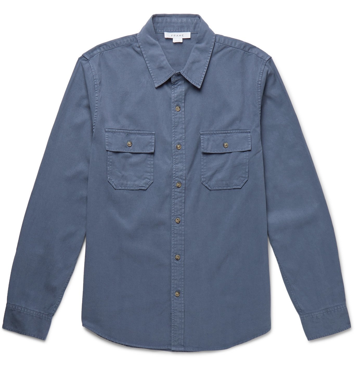FRAME - Lyocell and Cotton-Blend Shirt - Blue Frame Denim