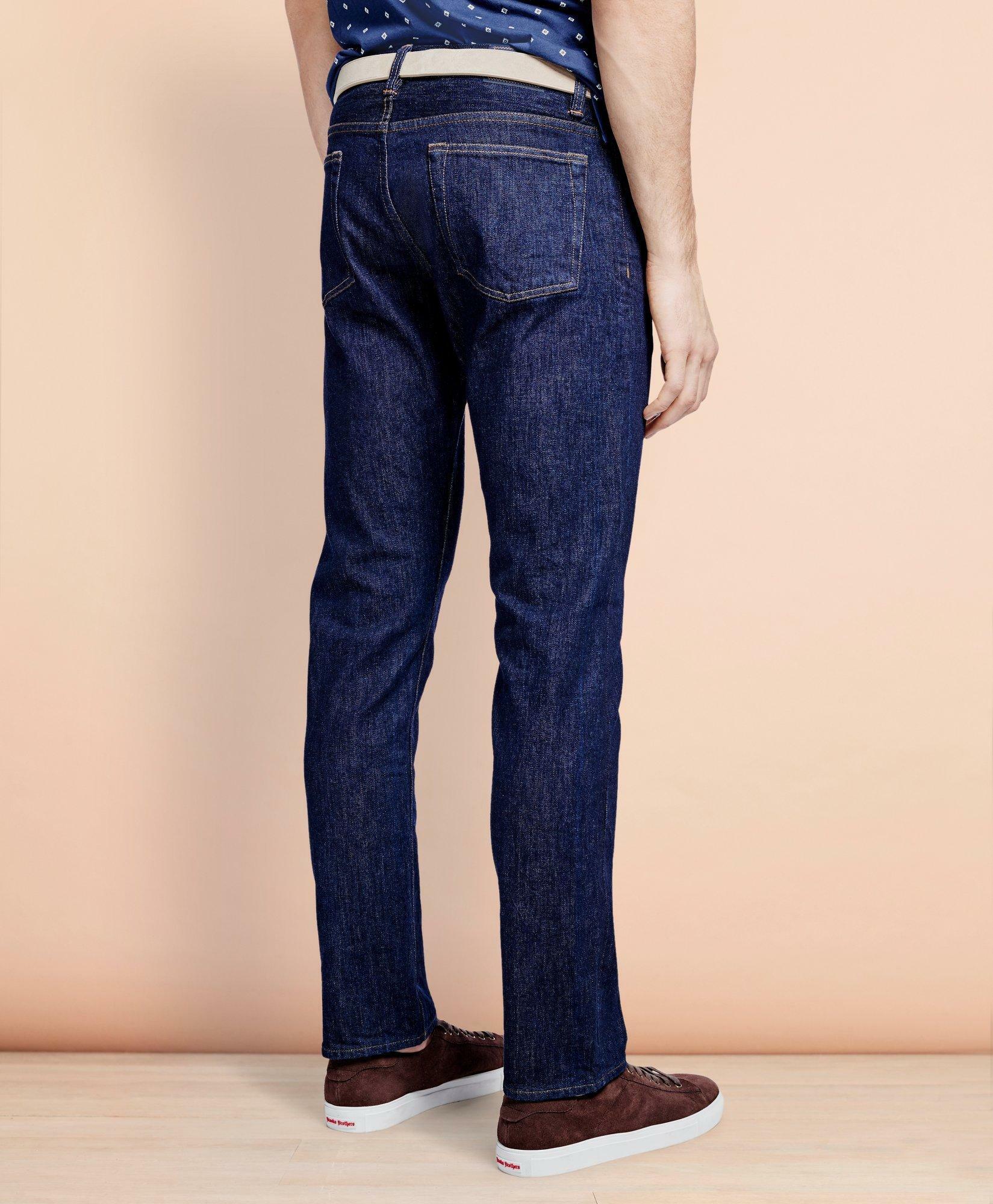 Brooks Brothers Men's 116 Slim Jeans in Indigo Denim | Navy Wash