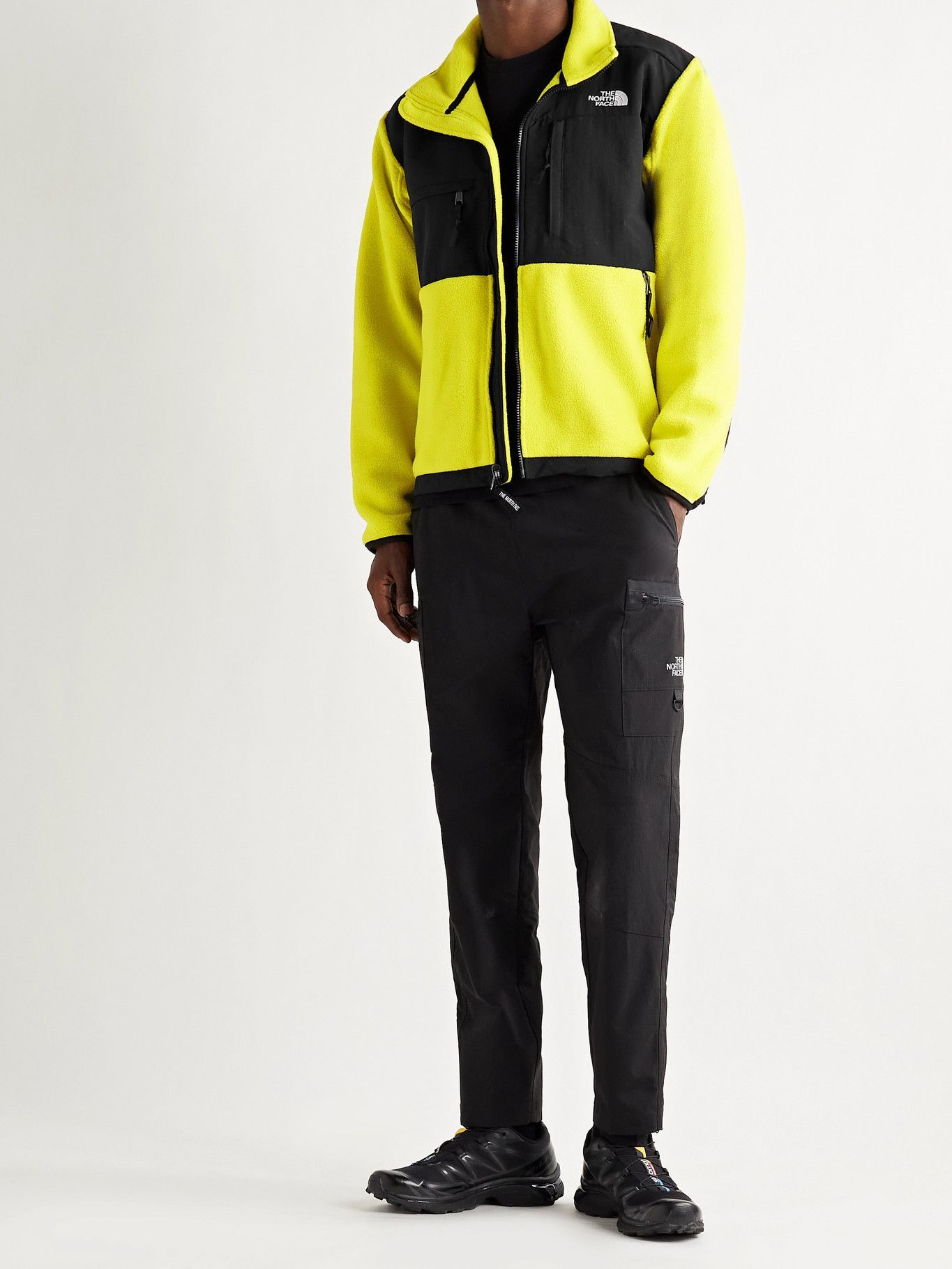 yellow north face tracksuit