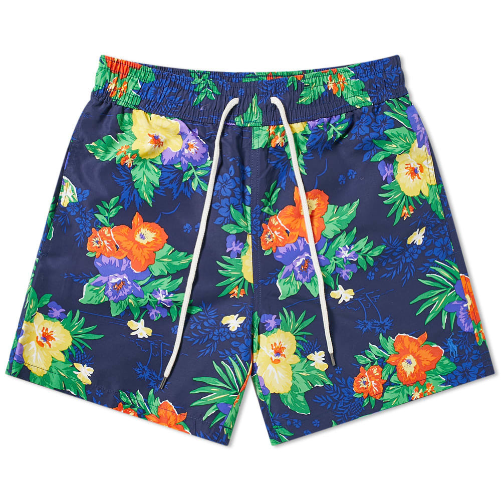 Polo Ralph Lauren Caribbean Floral Print Traveller Swim Short Caribbean ...