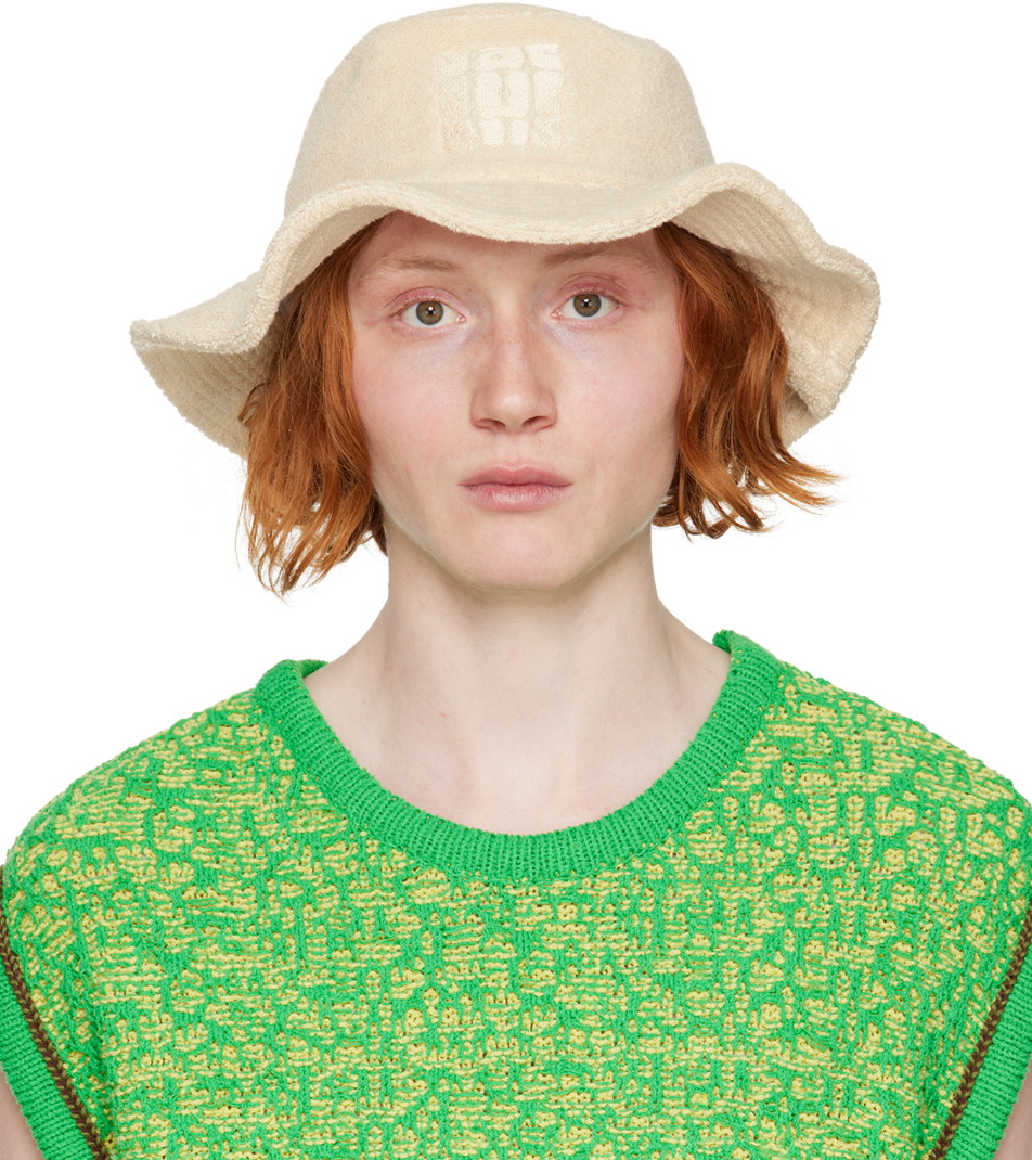 Jacquemus Beige Le Raphia 'Le Bob Bandho' Bucket Hat Jacquemus