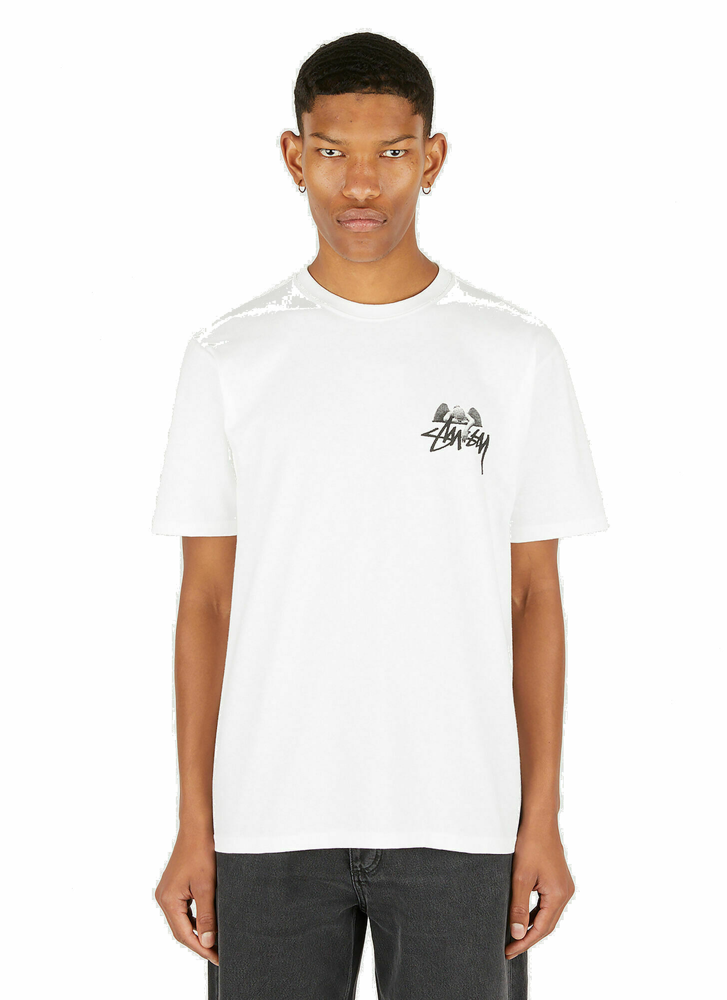 Angel T-Shirt in White Stussy