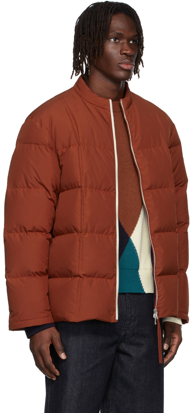 Jil Sander Red Polyester Down Jacket Jil Sander