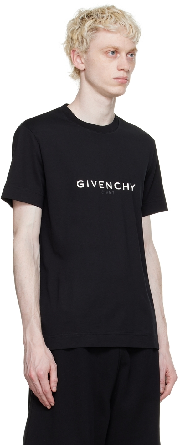 Givenchy Black Cotton Reversible T-Shirt Givenchy