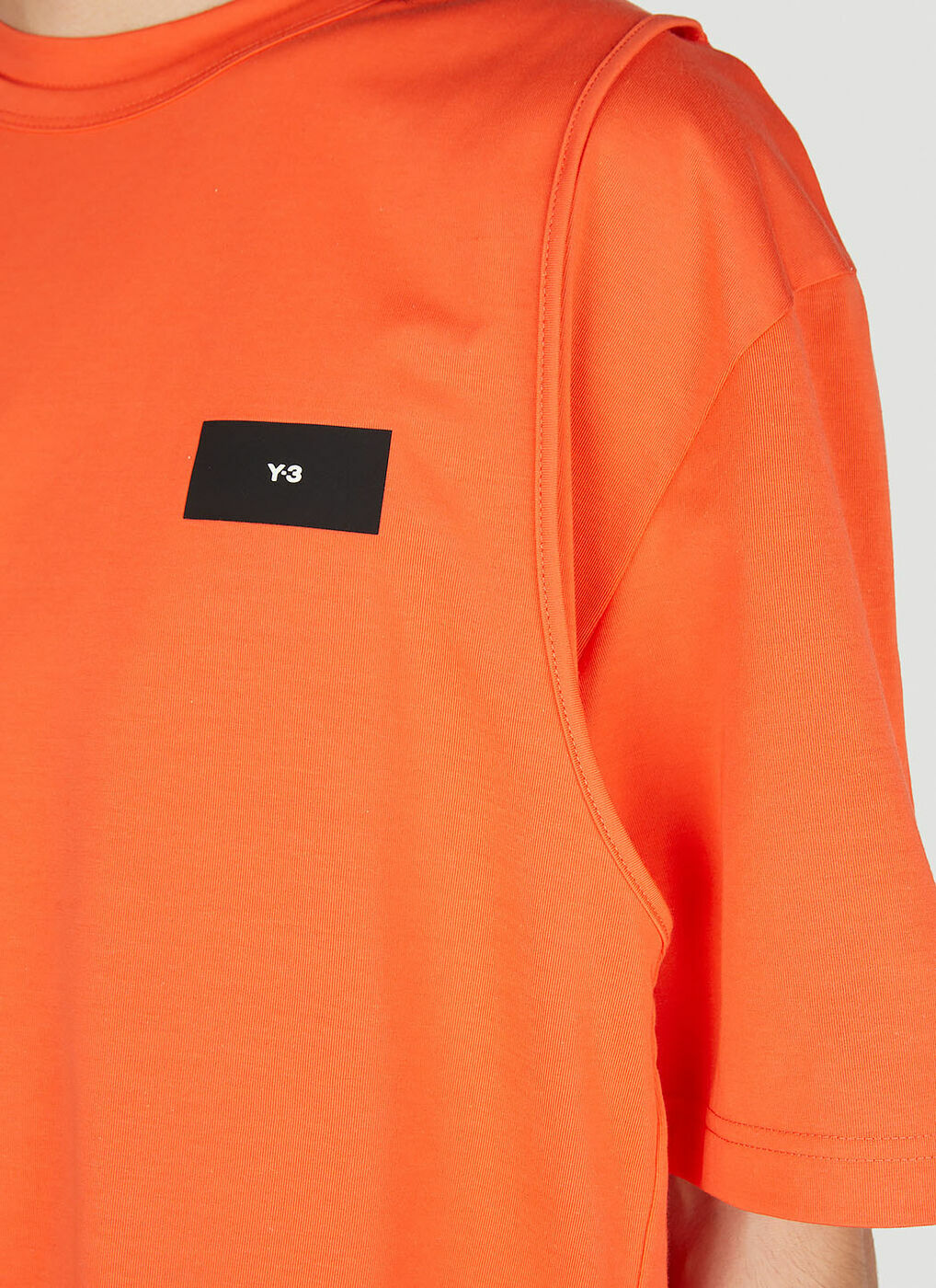 Y-3 - Logo Patch T-Shirt in Orange Y-3