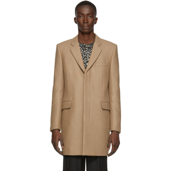 ysl camel coat