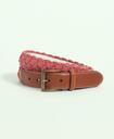 Brooks Brothers Men's Braided Cotton Belt | Red