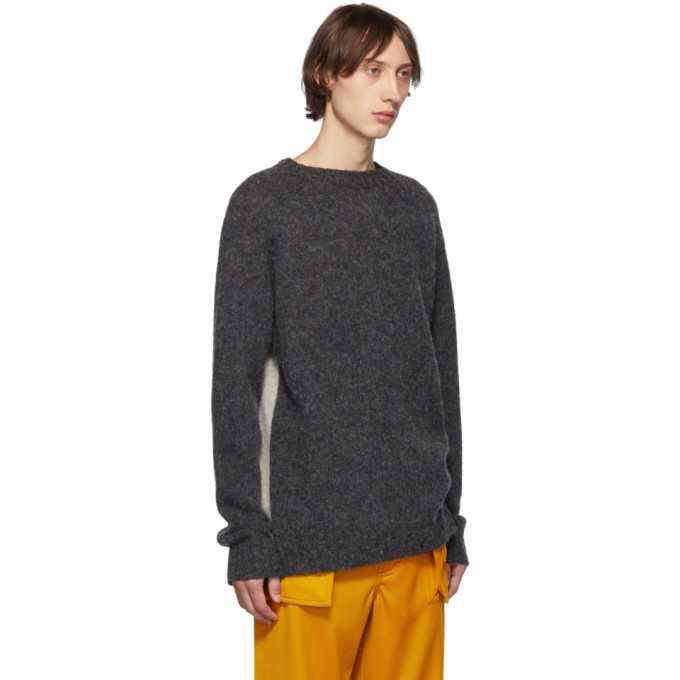 Loewe Grey Wool Melange Sweater Loewe