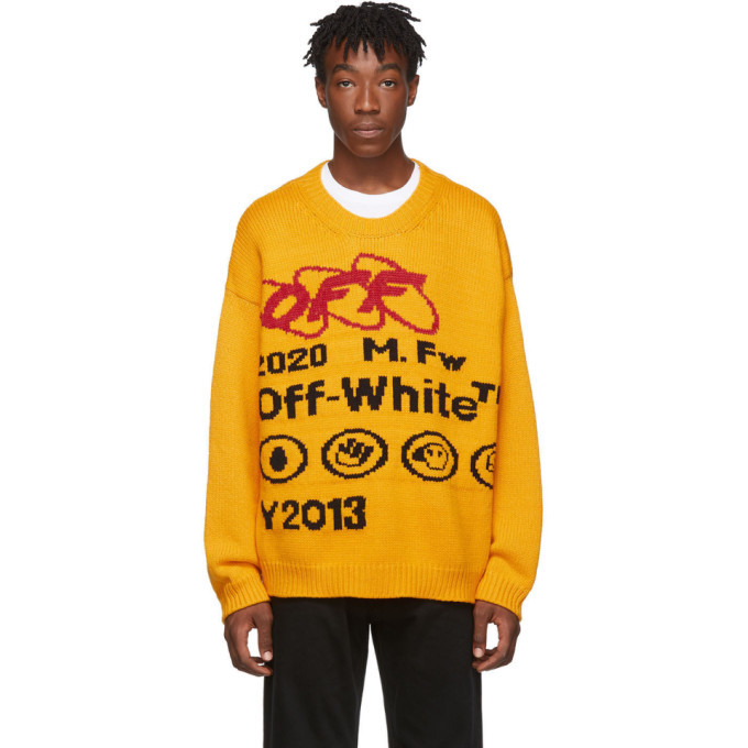 off white industrial sweater