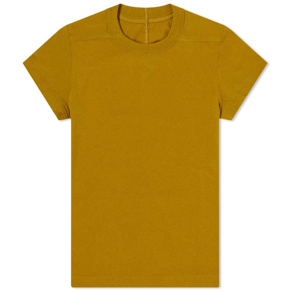 Photo: Rick Owens Women's Cropped Level T-Shirt in Sulphate