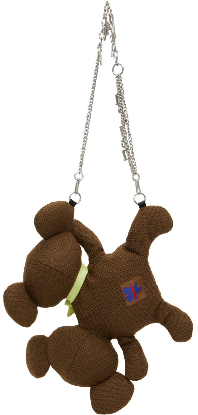 marc jacobs heaven brown bear trap charm pouch