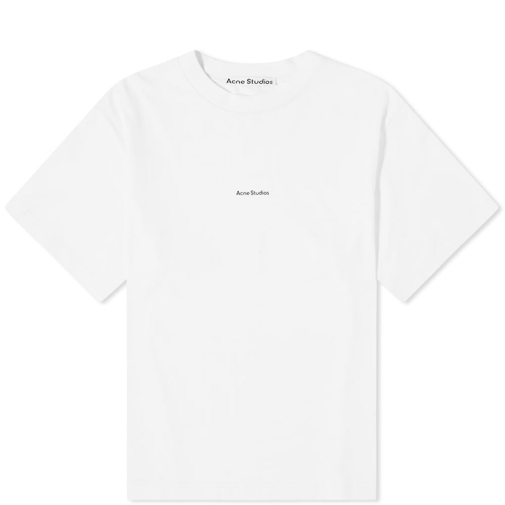 Acne Studios Men's Extorr Stamp T-Shirt in Optic White Acne Studios