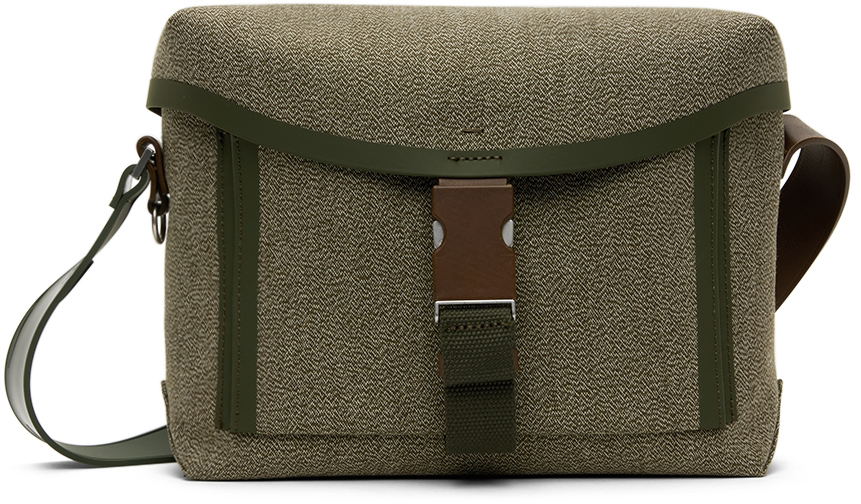 Maison Margiela Green Canvas Messenger Bag Maison Margiela
