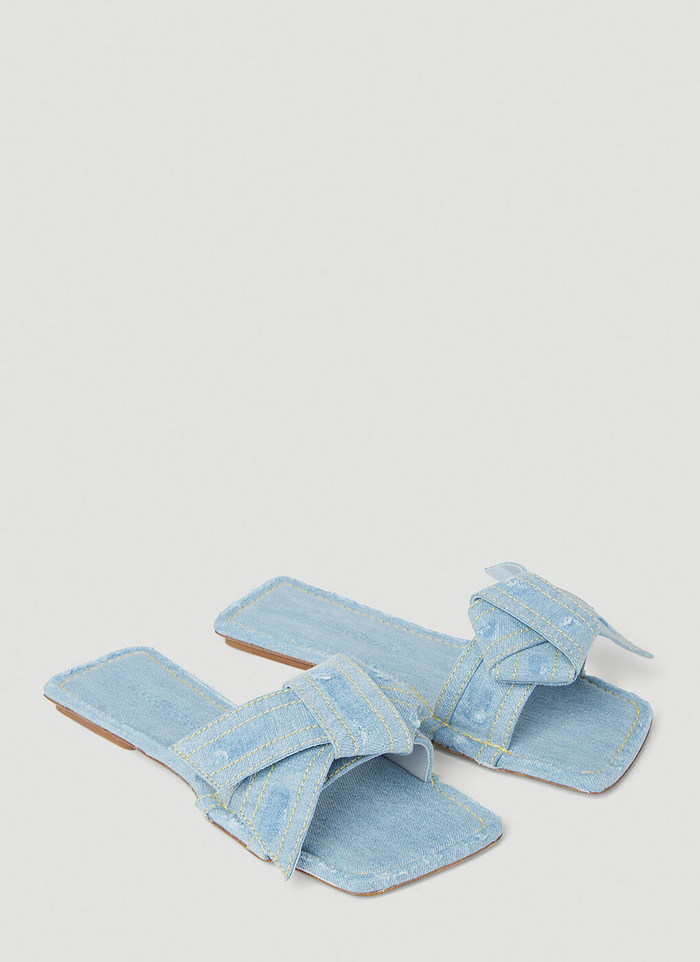 Acne Studios - Musubi Denim Sandals in Light Blue Acne Studios