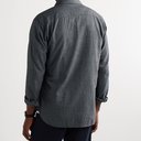 Oliver Spencer - Eton Penny-Collar Mélange Cotton Shirt - Gray