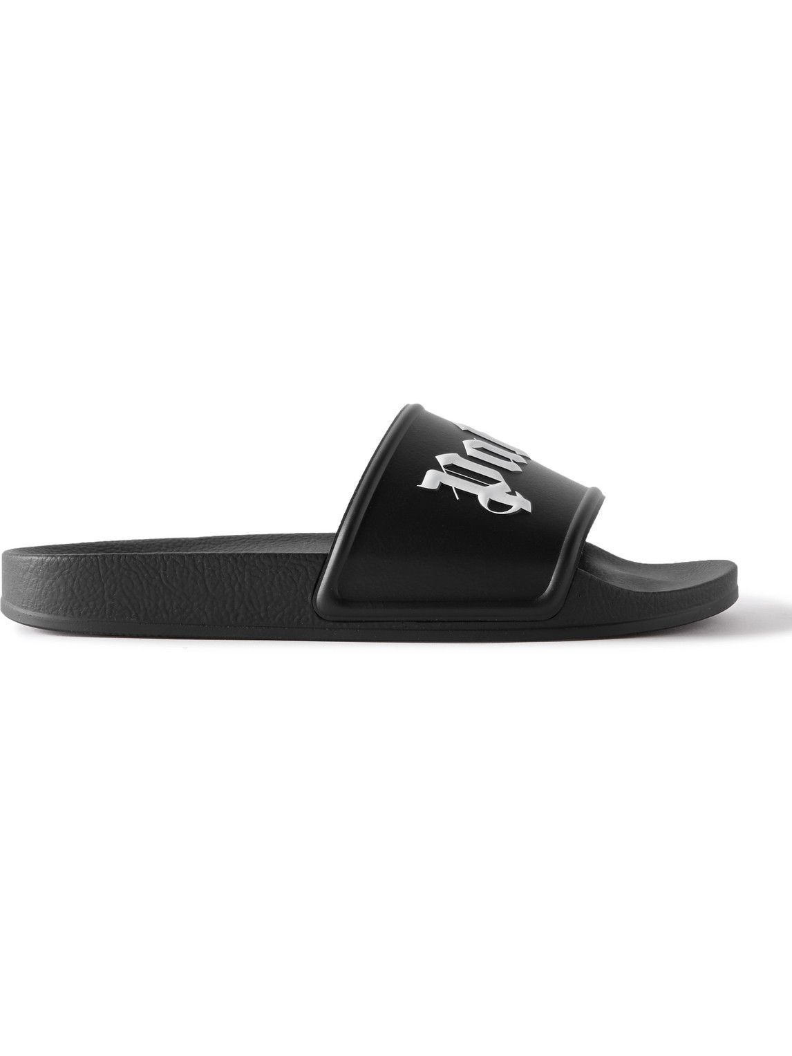 Palm Angels Orange Logo Pool Slides Palm Angels