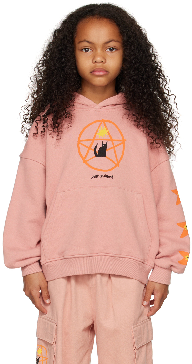 Pinky Cat - Sustainably Made Kids Hoodie main image 1