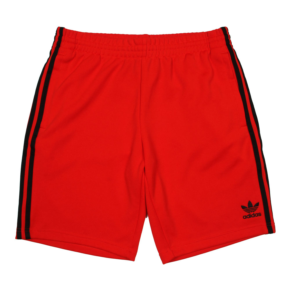 red adidas originals shorts