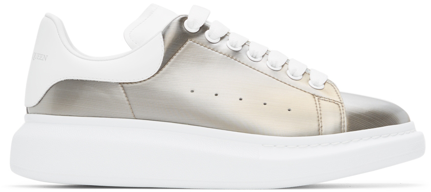 alexander mcqueen gold sneakers