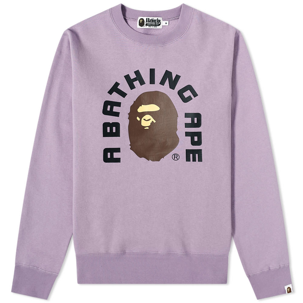 A Bathing Ape College 2020 Crew Sweat A Bathing Ape