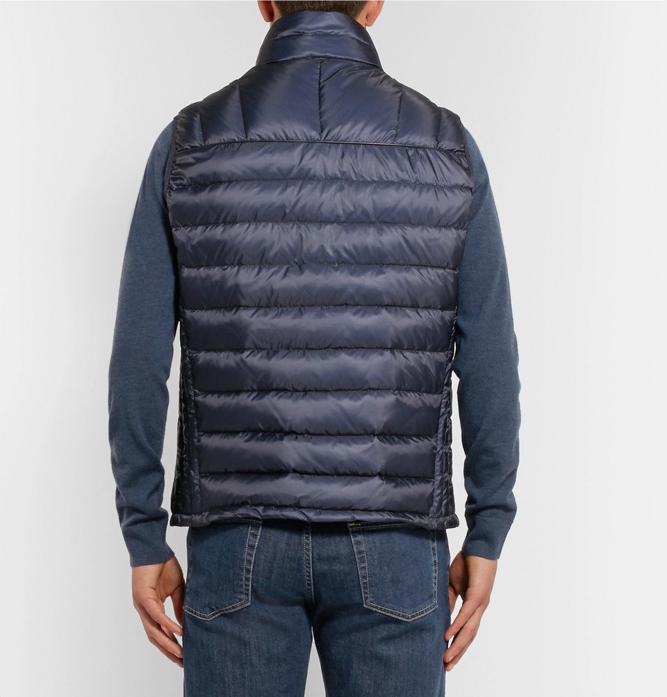 Dunhill - Quilted Shell Down Gilet - Men - Navy Dunhill