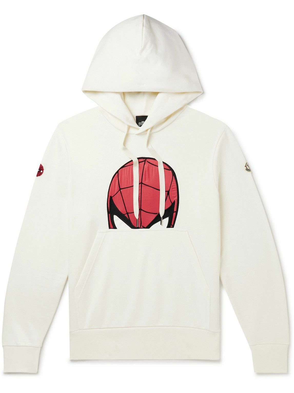 Moncler - Marvel Spider-Man Embroidered Ripstop-Panelled Cotton-Jersey ...
