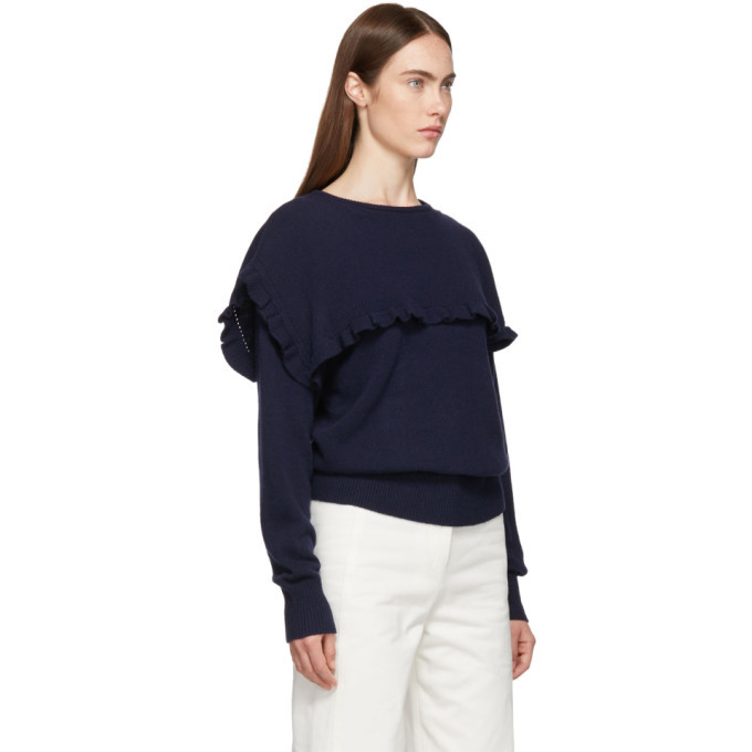 See by Chloe Navy Oversized Feminine 