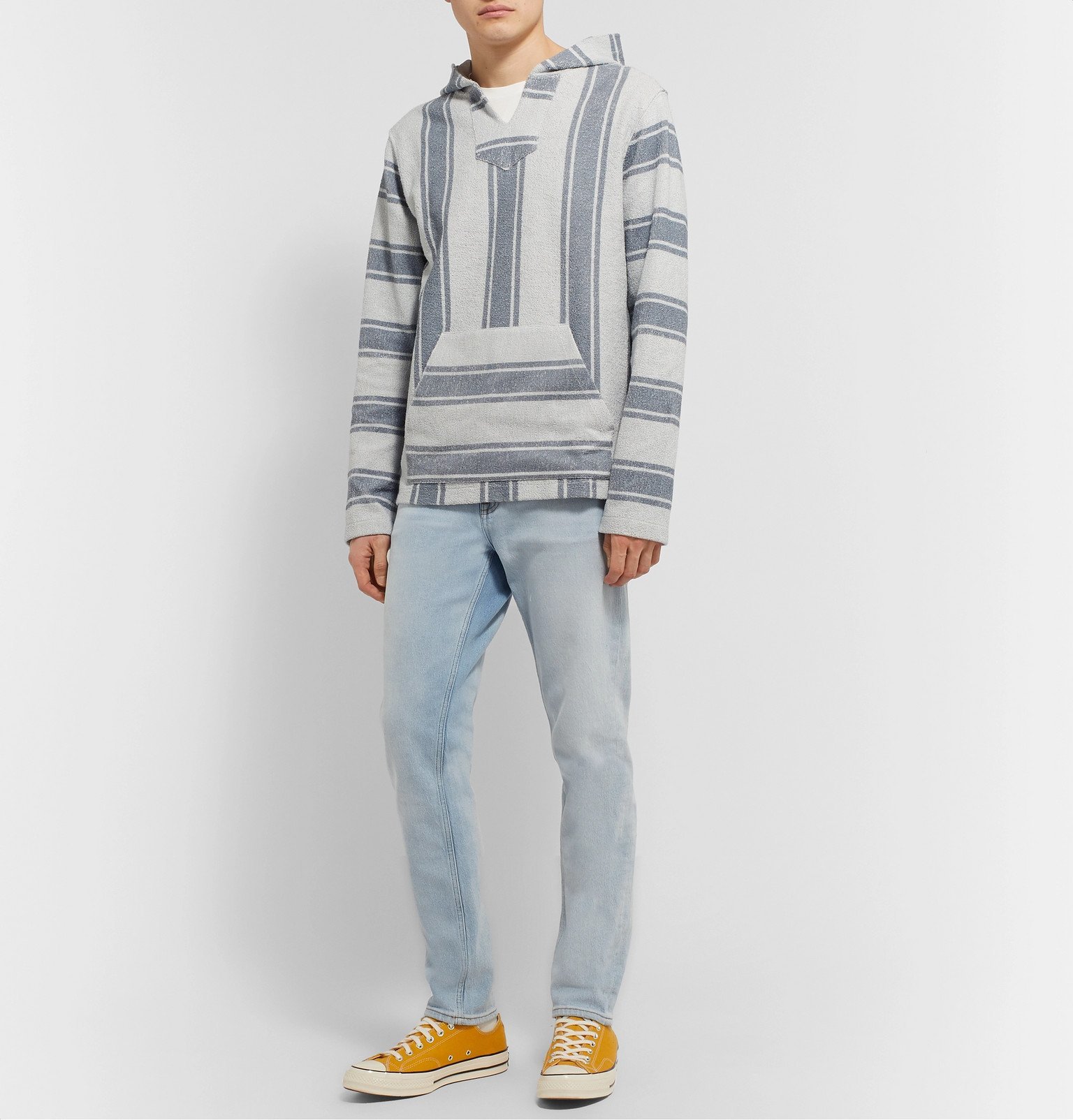 striped beach sweatshirt