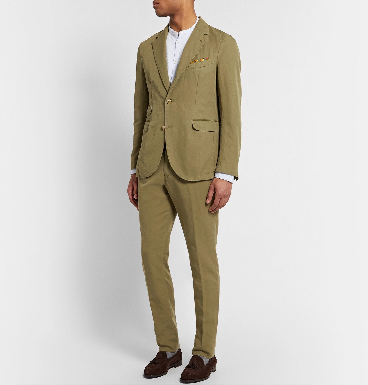 MAN 1924 - Kennedy Unstructured Linen and Cotton-Blend Suit Jacket ...