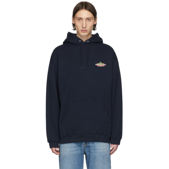 balenciaga hoodie navy