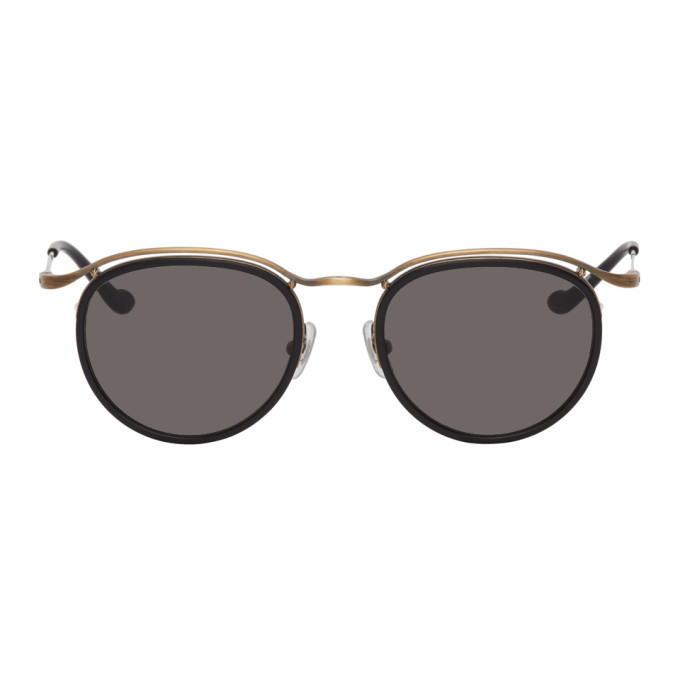 Matsuda Black and Gold M3093 Sunglasses Matsuda
