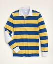 Brooks Brothers Men's Cotton Classic Rugby | Blue/Yellow