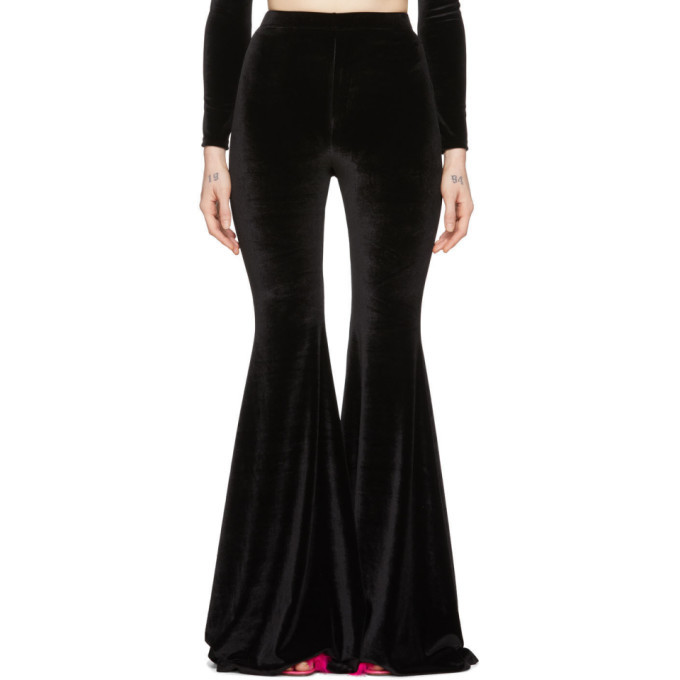 VETEMENTS Black Evening Flared Lounge Pants Vetements